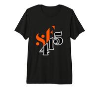 San Francisco 415 Código de Área Área de la Bahía California Camiseta Premium