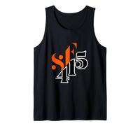 San Francisco 415 Código de Área Área de la Bahía California Camiseta sin Mangas