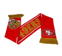 San Francisco 49ers Bufanda de la NFL Scarf ** Team HD Knitted Jaquard Scarf ** en 145 x 20 cm, multicolor, Talla única