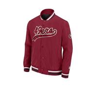 San Francisco 49ers NFL SATEEN - Chaqueta universitaria, talla L