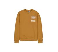 San Francisco 49ers Suéter Unisex de Cuello Redondo con Logotipo de la NFL, Color Bronce Claro