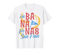 San Francisco Banana Juego de Palabras Funny Bananas City Camiseta