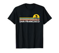 San Francisco CA California Vintage Retro Souvenirs Biking Camiseta