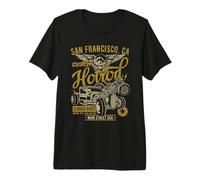 San Francisco CA USA Estilo Envejecido Vintage Hotrod Diseño Camiseta Premium