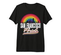 San Francisco California LGBTQ Gay Pride Rainbow Camiseta Premium