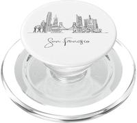 San Francisco California Skyline Viajes Souvenirs Paisaje urbano PopSockets PopGrip para MagSafe