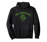 San Francisco, California/Trébol vintage irlandés americano Sudadera con Capucha