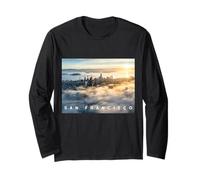 San Francisco City Skyline Tourist Souvenir Vacaciones Mujer Manga Larga