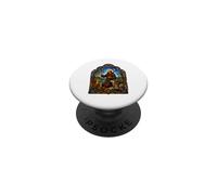 San Francisco con Animales Catedral Gótica Icono Arte Fe PopSockets PopGrip Adhesivo