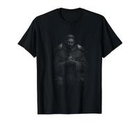 San Francisco de asís con Animales Cristiano Camiseta gráfica económica, Hombre, Negro, L