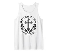 San Francisco de Asís ruega por Nosotros católicos Camiseta sin Mangas