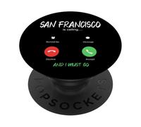 San Francisco está Llamando y Debo IR a California de Viaje PopSockets PopGrip Adhesivo