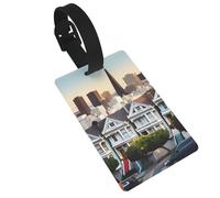 San Francisco - Etiquetas de viaje divertidas para maletas, fácil identificación, fijación segura