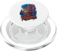 San Francisco Golden Gate Bridge Graffiti Pintura Viajes PopSockets PopGrip para MagSafe