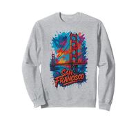 San Francisco Golden Gate Bridge Graffiti Pintura Viajes Sudadera