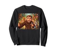 San Francisco Patrón de los Animales Selfie Católico Lindo Sudadera