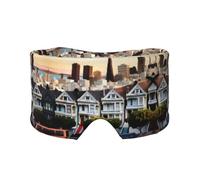 San Francisco Print - Orejeras para dormir para hombre y mujer, máscara para viajes, yoga, meditación y sueño nocturno