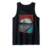 San Francisco Puente Letras Arte Camiseta sin Mangas