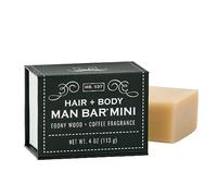 San Francisco Soap Company San Francisco - Mini jabón para cabello y cuerpo, 120 ml, ébano y marrón café, sin productos químicos nocivos