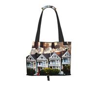 San Francisco - Transportador para perros pequeños, gatos, bolso antisaltos para perros con bolsillos grandes, viajes al aire libre