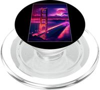 San Francisco Vaporwave Estética Estilo Retro I Love SF PopSockets PopGrip para MagSafe
