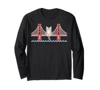 San Franciscos Cat Golden Gates Bridge Cat Reading Books Manga Larga
