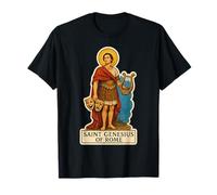 San Genesio Patrón de los Actores Teatro Cómics Católicos Camiseta