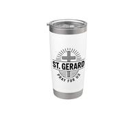 San Gerardo Patrono de las mujeres embarazadas católico Vaso térmico de acero inoxidable de doble pared