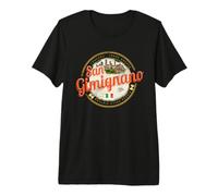 San Gimignano Toscana Italia Vintage Souvenir Camiseta Premium