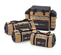 SAN HIMA Juego de 4 bolsas de aventura y todoterreno, 3 bolsas de lona impermeables (50L/70L/110L) y 1 bolsa de basura para neumáticos de repuesto, bolsas de equipaje resistentes para viajes, caza,