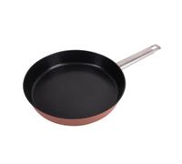 San Ignacio Agros - Sartén de 30cm - Fabricado en Aluminio Forjado - Interior Whitford Quantanium - Recubrimiento Negro - Exterior En Color Terracota - Inducción - Mango Largo De Chapa Lisboa
