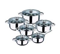 San Ignacio Bateria de Cocina 12 Piezas Acero Inoxidable en Color Cromado colección Cassel