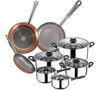 San Ignacio Toledo Batería de Cocina 8 Piezas + Optimum Plus Set de 3 Sartenes