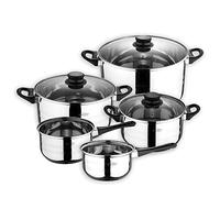 San Ignacio BATERÍA DE Cocina 8 Piezas, Plateado, 5 cuerpos
