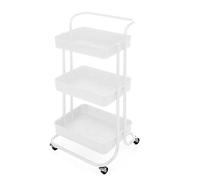 San Ignacio Carro Organizador plastico Blanco 3 Piso colección Kinvara