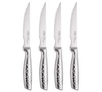 San Ignacio Compact - Juego De Cuchillos Chuleteros de 4 piezas de Acero Inoxidable - Cuchillo Chef 20cm + Cuchillo Santoku 17cm + Cuchillo Multiusos 12cm + Cuchillo De Pelar - pensados para Barbacoas