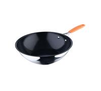 San Ignacio Compact - Wok de 28cm - Aluminio Forjado - Interior Whitford Fusion En Negro Pulido - Exterior En Acabado Mate - Lista para Inducción - Mango De Acero Inoxidable Detalle Color