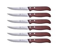 San Ignacio Cuchillo multiusos 10cm acero inoxidable Pakka, SET DE 6