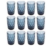 San Ignacio Juego de 12 Vasos de cristal de 350ml Azul