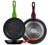 San Ignacio Juego de 3 sartenes 20/24/28 cm colección Jolie, aluminio forjado, inducción