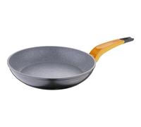 San Ignacio Lava - Sartén de 24cm - Fabricado en Aluminio Forjado - Revestimiento Interior Y Exterior Mármol Gris De Whitford - Mango Soft Touch - Protector De Llama Con Pintura - Inducción Total