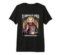 San Ignacio Loyola Ad Maiorem Dei Gloriam Jesuita católico Camiseta Premium