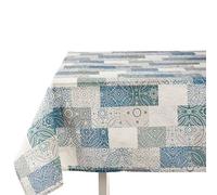San Ignacio Mantel loneta Antimanchas 140x180cm Azul colección Kinvara