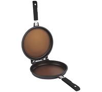 San Ignacio Origen - Sartén Grill Redonda Doble de 26cm - Aluminio Fundido A Presión - Interior Quantanium Con Recubrimiento En Polvo Diamantado - Punto Inducción - Asa Soft Touch En Negro