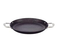 San Ignacio PAELLERA 36X3.7 CM Aluminio Forjado Apta para INDUCCIÓN, Negro, 36 x 3,7 cm