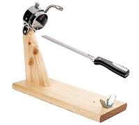 San Ignacio PK5943 Jamonero con Cuchillo, Madera y Acero Inoxidable, Marrón
