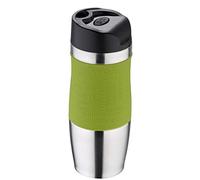 San Ignacio Premium-Taza térmica 400 ml, Verde Oliva, en Acero Inoxidable, Tour, Metal, 21x8x8,5 cms (Q2912)