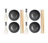 Set 12 piezas sushi negro colección KINVARA