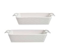 Set 2 bandejas rectangulares asas abiert colección VESSIA