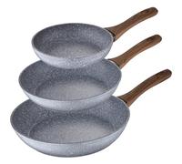San Ignacio Set 3 Sartenes 18/20/24 Daimiel, Aluminio Forjado, Inducción, Multicolor